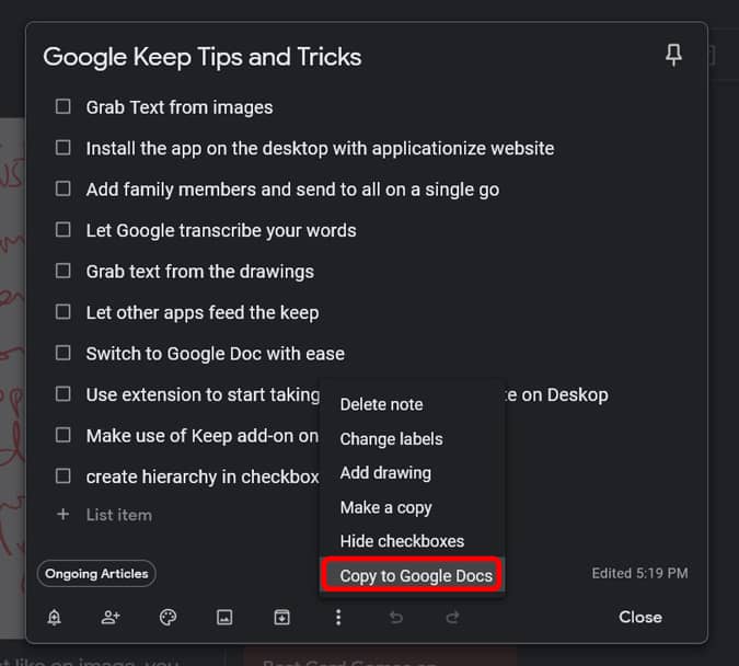 أفضل النصائح والحيل على Google Keep Notes للبقاء منظمًا - شروحات