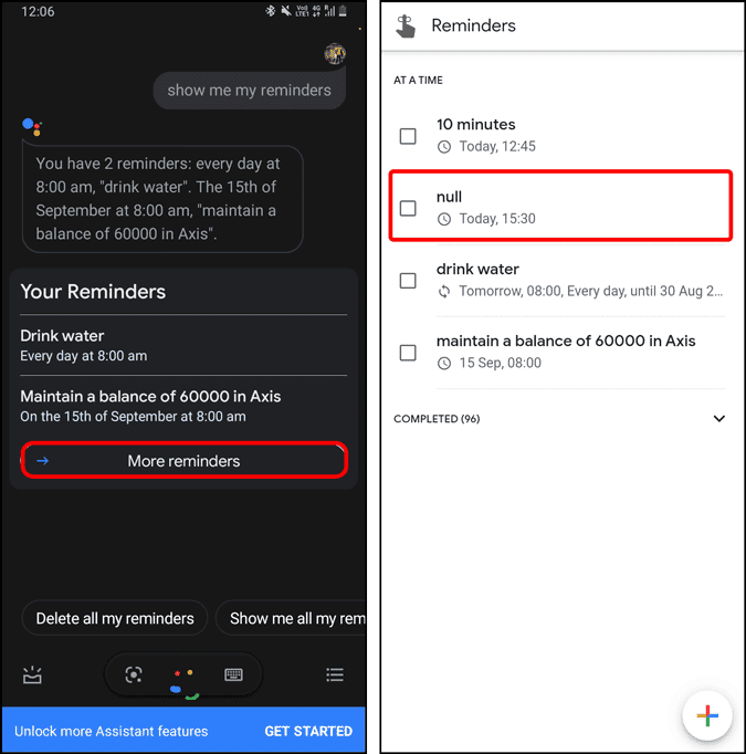 كيفية حذف تذكيرات Google المتكررة على Android - شروحات