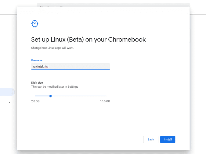 كيفية توسيع التخزين لنظام التشغيل Linux على جهاز Chromebook - Chromebook