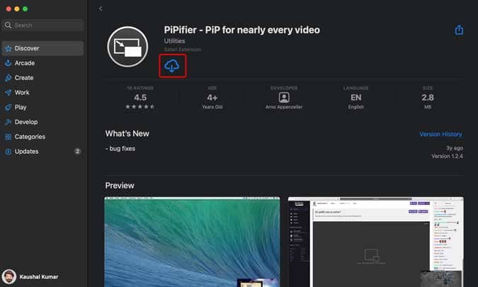 كيفية مشاهدة مقطع فيديو في وضع صورة داخل الصورة على جهاز Mac - Mac