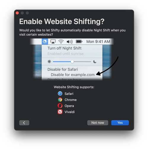 كيفية تعطيل Night Shift لبعض التطبيقات على Mac - Mac