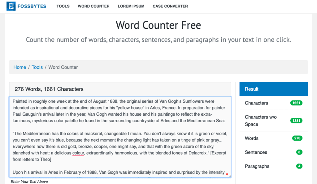 أفضل الأدوات المجانية لحساب عدد الكلمات على الإنترنت مع عداد للأحرف والجمل - مواقع