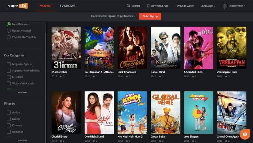 أفضل المواقع المجانية لمشاهدة الأفلام الهندية عبر الإنترنت من الناحية القانونية - مواقع