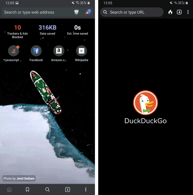 مقارنة بين Brave و DuckDuckGo - ما المتصفح الأكثر ملاءمة للخصوصية - مراجعات