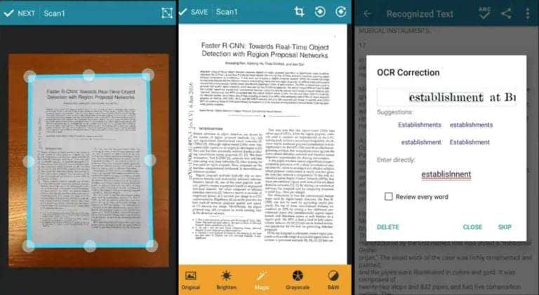 أفضل تطبيقات المسح الضوئي للمستندات لـ Android: حفظ المستندات بصيغة PDF - Android