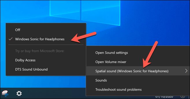 كيفية إعداد Windows Sonic لسماعات الرأس على نظام التشغيل Windows 10 - الويندوز
