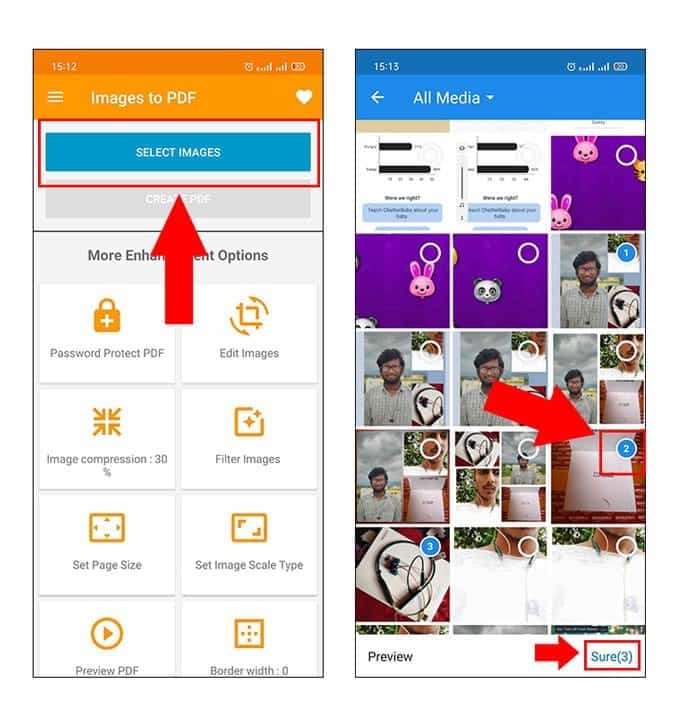 كيفية تحويل صور متعددة إلى ملف PDF واحد على نظام Android - Android