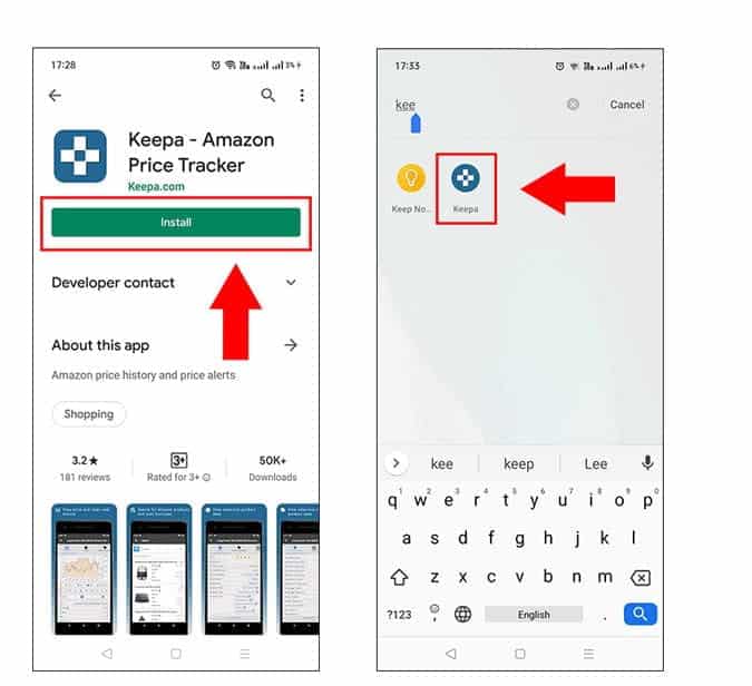 كيفية تتبع سعر المنتج وتمكين التنبيهات لـ Amazon على الهاتف المحمول - Android