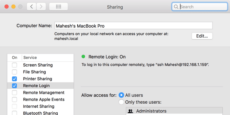 كيفية إرسال واستقبال الملفات بسرعة من جهاز Mac عبر FTP - Mac