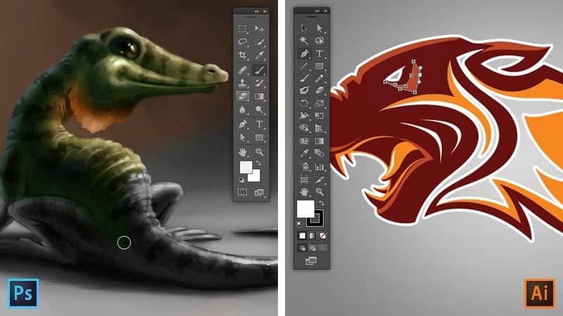 مقارنة بين Adobe Illustrator و Photoshop: ما الفرق؟ - مراجعات