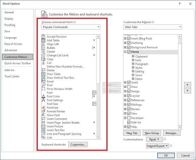 كيفية تخصيص الشريط في Microsoft Office - شروحات