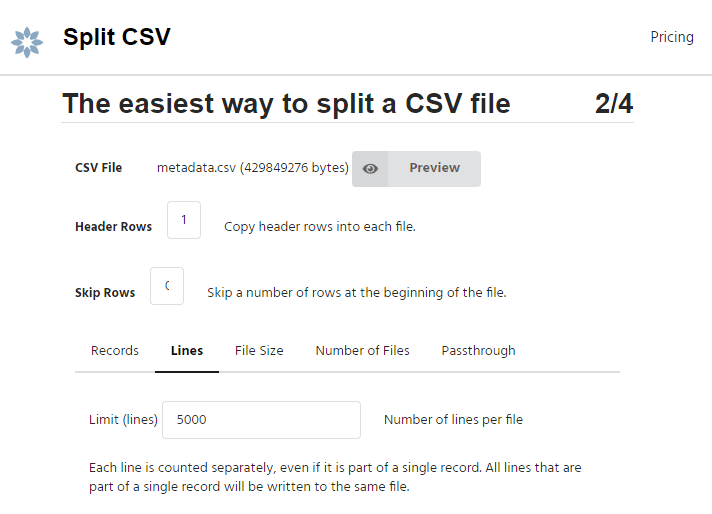 كيفية تقسيم جدول بيانات Excel كبير بتنسيق CSV إلى ملفات مُنفصلة - شروحات
