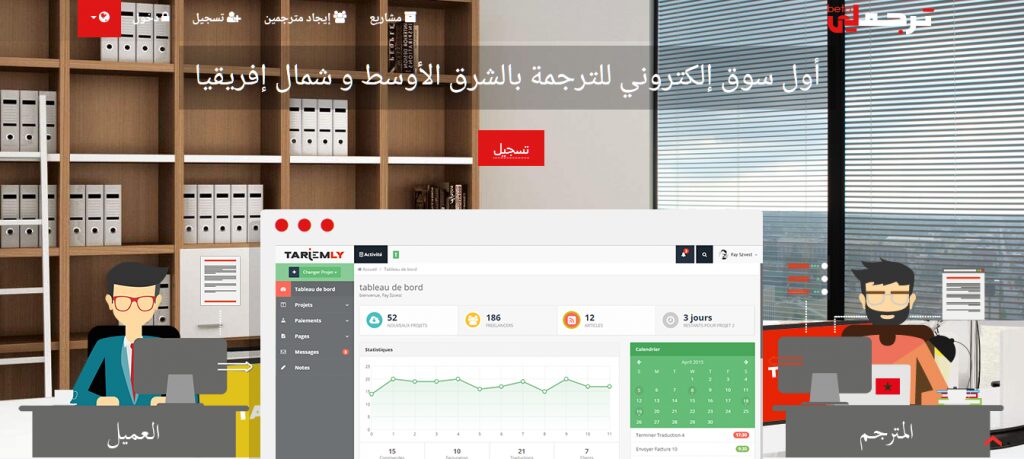 موقع ترجملي أول موقع مغربي يقدم خدمات الترجمة عبر الإنترنت - مواقع