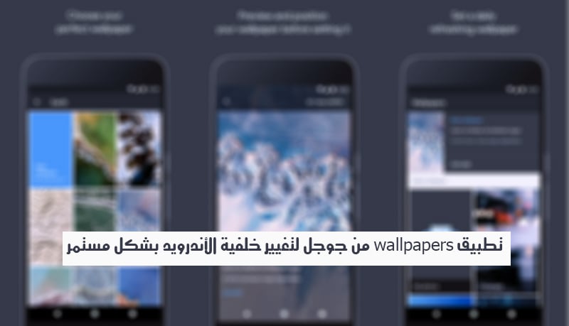 تطبيق wallpapers من Google لتغيير خلفية Android بشكل مُستمر - Android 