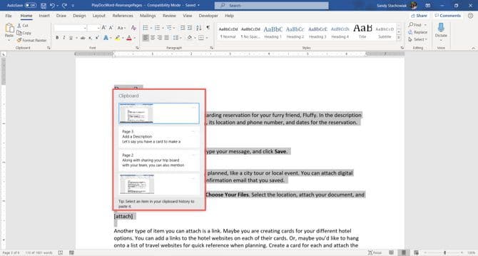 كيفية نقل الصفحات وإعادة تنظيمها وإعادة ترتيبها في Microsoft Word - شروحات