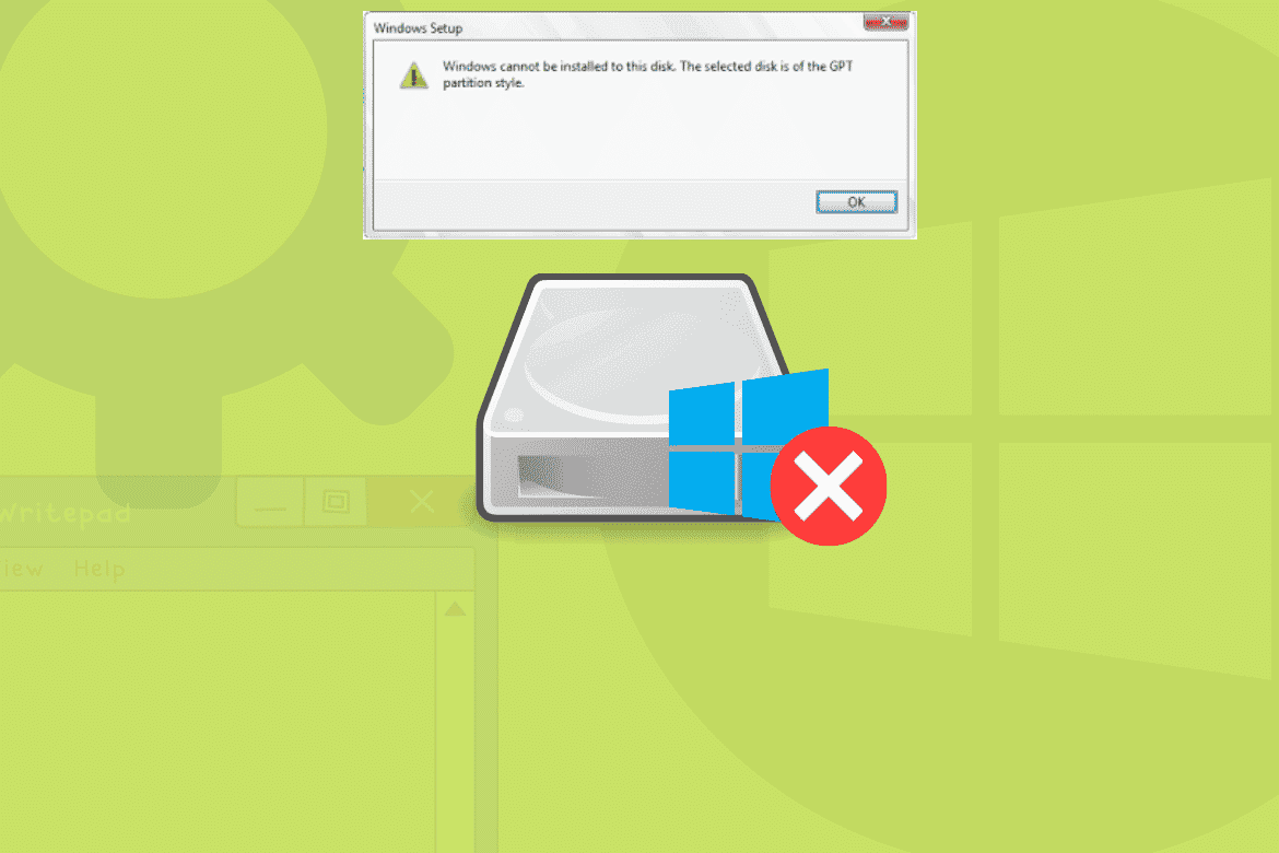 كيفية إصلاح خطأ "لا يمكن تثبيت Windows على هذا القرص" - شروحات