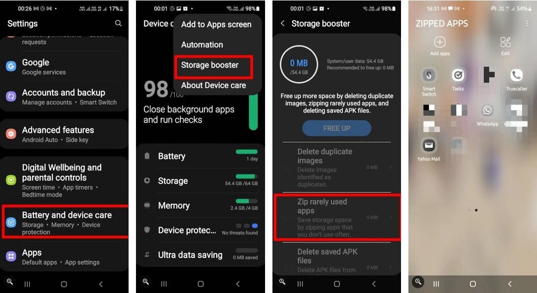بعض الطرق لتحسين التطبيقات وإدارتها على هاتف Samsung Galaxy - Android