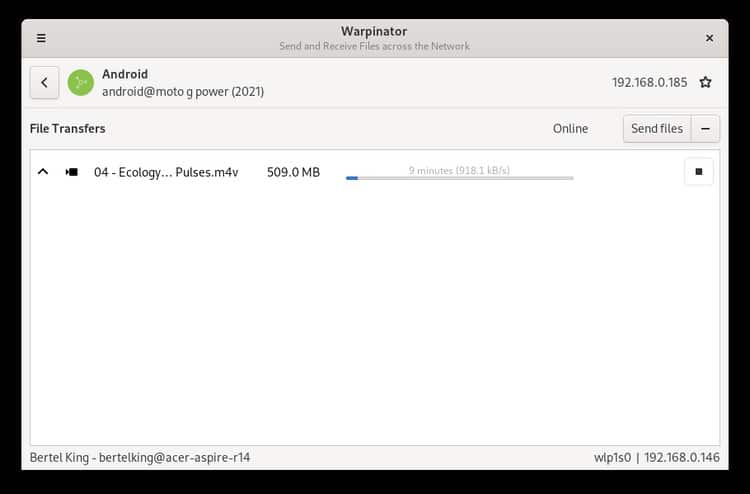 مقارنة بين KDE Connect و Warpinator: أيهما أفضل لعمليات نقل الملفات؟ - مراجعات