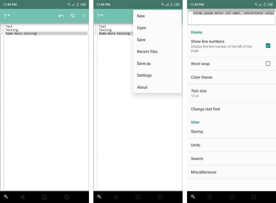 أفضل تطبيقات تحرير النصوص بدون تشويش O إلهاء لنظام Android - Android