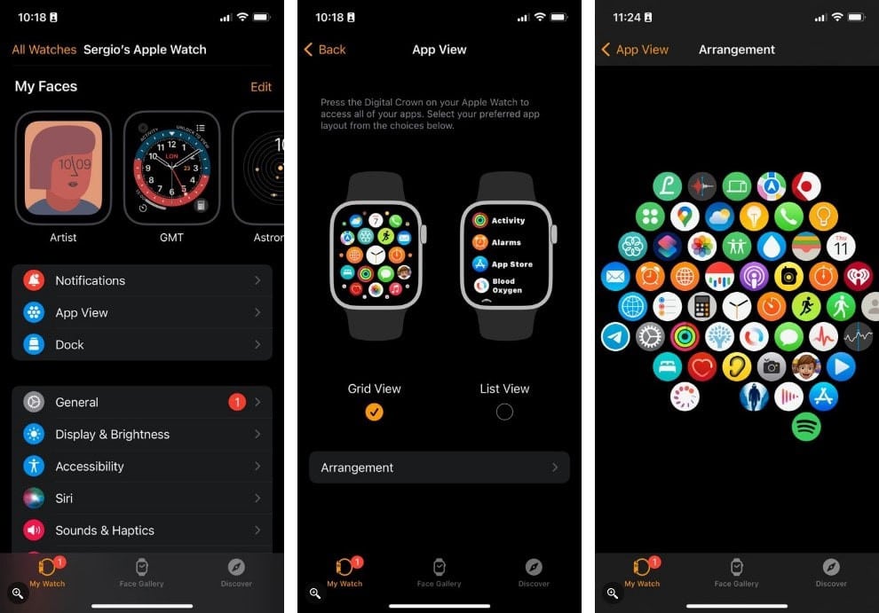 كيفية إدارة تطبيقات الـ Apple Watch وإعادة ترتيبها - Apple Watch