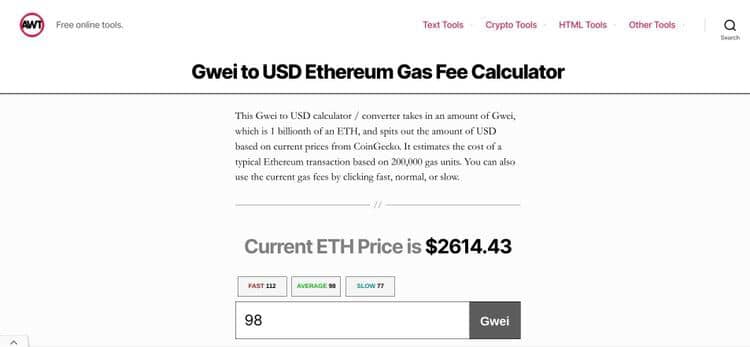 أفضل حاسبات رسوم Ethereum لاستخدامها لتقليل Gas Fees - العملات المُشفرة شروحات