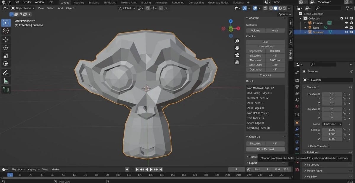 كيفية إنشاء نماذج 3D قابلة للطباعة في Blender - شروحات