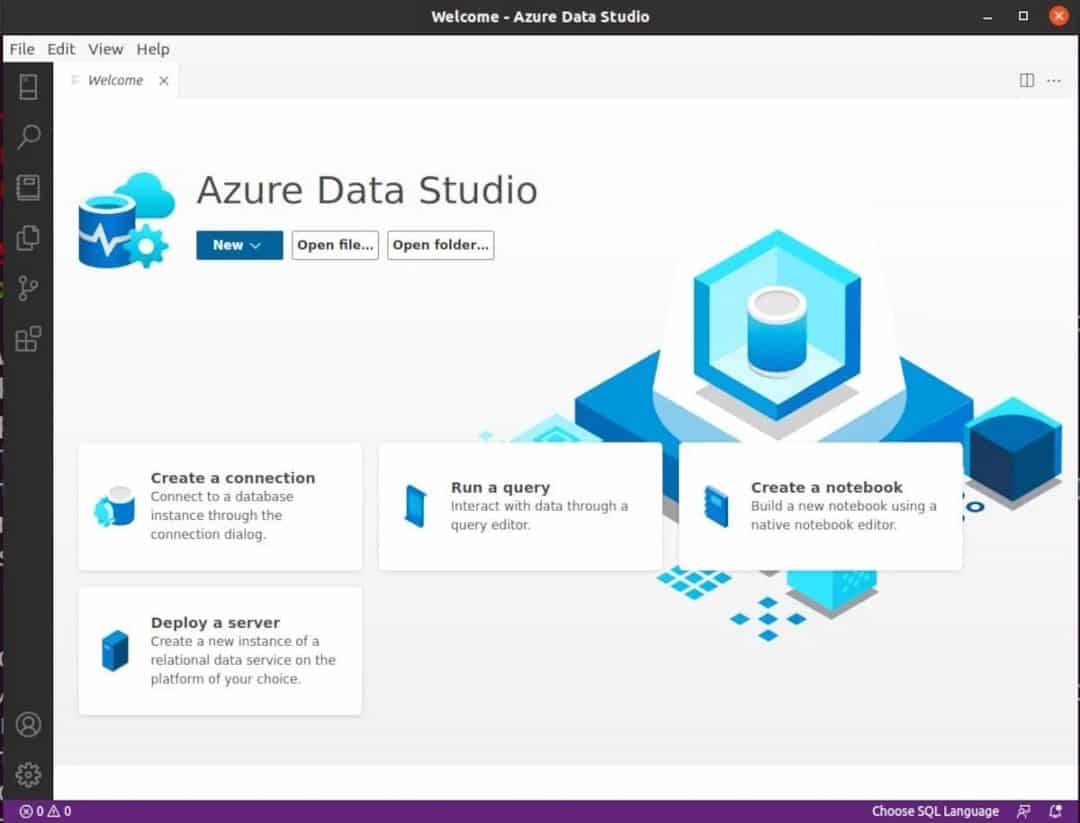 كيفية تثبيت Azure Data Studio على Linux لإدارة خوادم SQL - لينكس