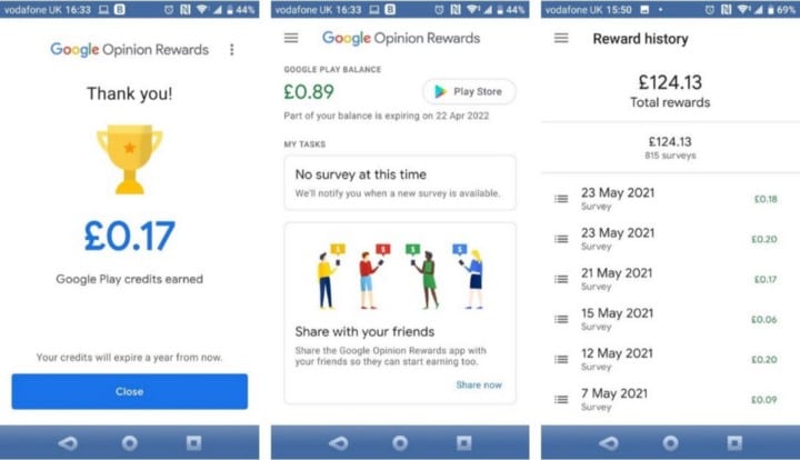 كيفية كسب Plus من المال باستخدام Google Opinion Rewards - الربح من الانترنت