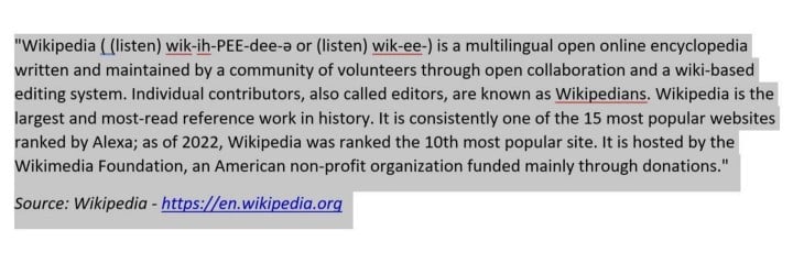كيفية استخدام ويكيبيديا في Microsoft Word - شروحات