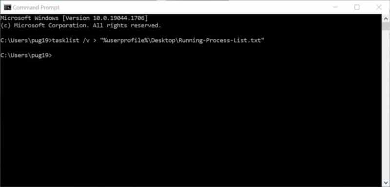كيفية حفظ قائمة العمليات قيد التشغيل في Windows - الويندوز