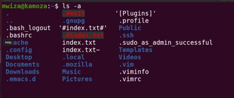 كيفية عرض الملفات والمجلدات المخفية على نظام Linux - لينكس