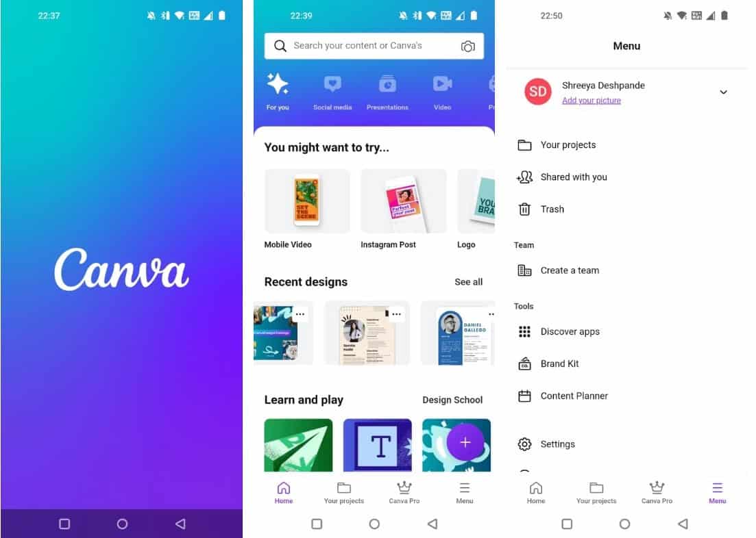 كيفية إنشاء سيرة ذاتية باستخدام تطبيق Canva على الهاتف المحمول - Android iOS