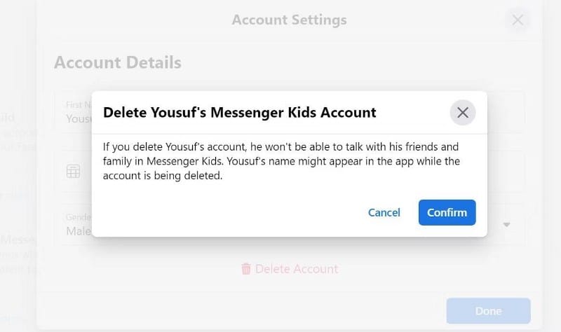 كيفية تغيير معلومات طفلك في Messenger Kids - شروحات