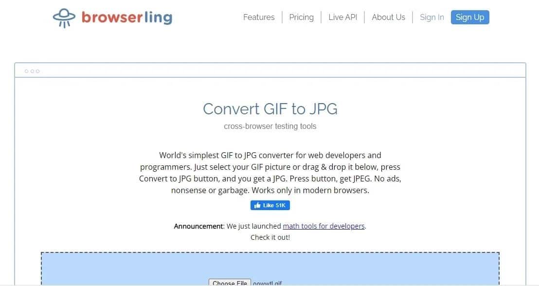 أفضل الأدوات عبر الإنترنت لتحويل ملفات GIF إلى JPG - مواقع