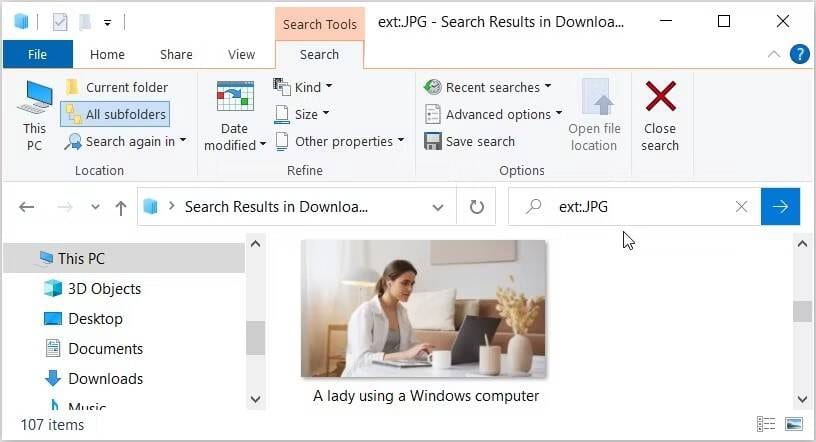 طرق البحث عن جميع الصور الموجودة على جهاز Windows الخاص بك - الويندوز