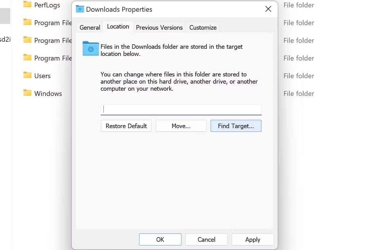 كيفية تغيير مكان الحفظ الافتراضي للملفات والمجلدات على Windows - الويندوز