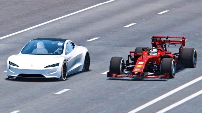 مقارنة بين Tesla Model S Plaid و سيارة الفورمولا 1: أيهما أسرع؟ - السيارات الكهربائية مقالات