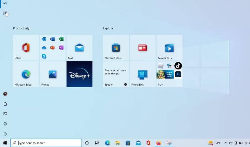 كيفية تمكين أو تعطيل "قائمة ابدأ" بملء شاشة Windows - الويندوز