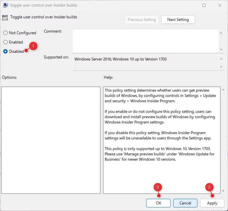 كيفية منع الوصول إلى إصدارات Insider في Windows 11 - الويندوز