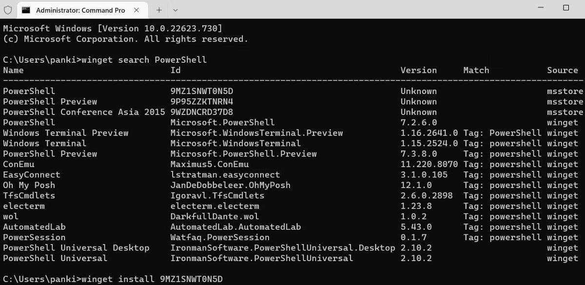 كيفية تثبيت أو تحديث PowerShell على Windows 11 - الويندوز
