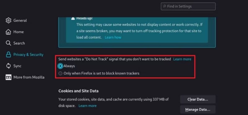 كيفية تحسين خصوصيتك وأمانك في Firefox عن طريق تغيير الإعدادات - شروحات