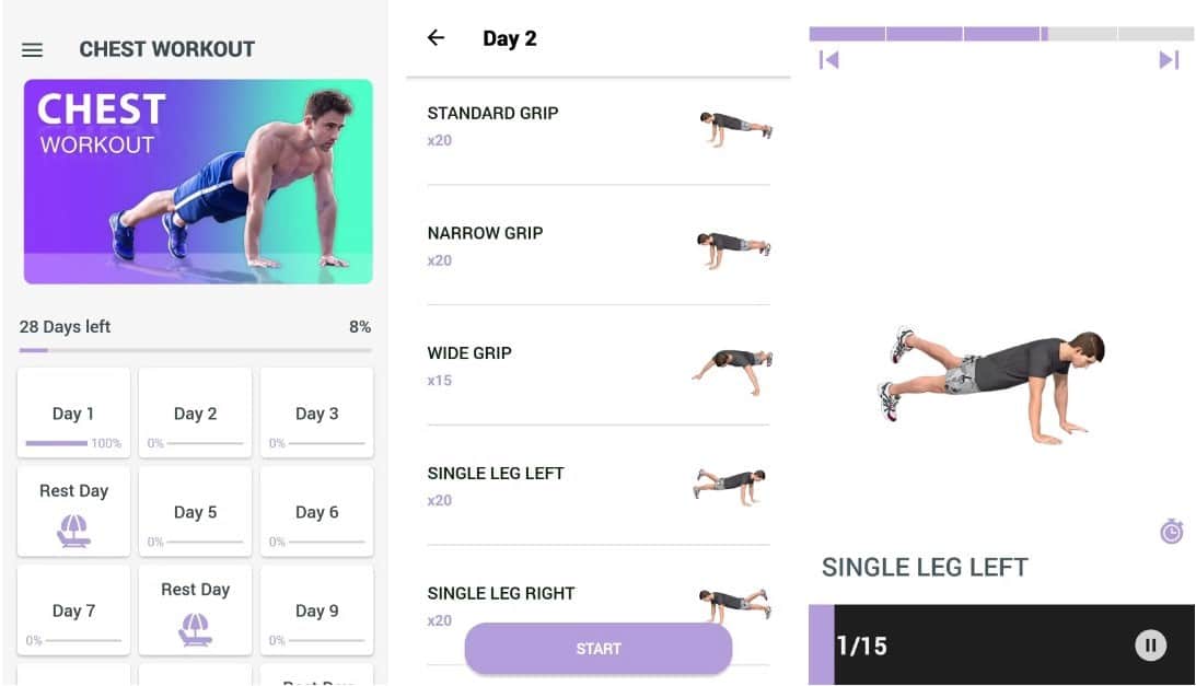 تطبيقات التدريبات لمساعدتك على البناء الجاد لعضلات الجزء العلوي من الجسم - Android iOS
