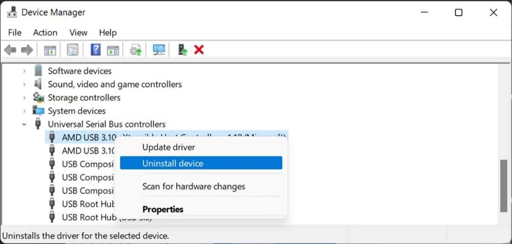 كيفية إصلاح خطأ "لا توجد موارد كافية لجهاز تحكم USB" على Windows - الويندوز