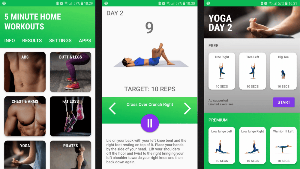 تطبيقات التدريب المثالية لنمط الحياة الخامل - Android iOS