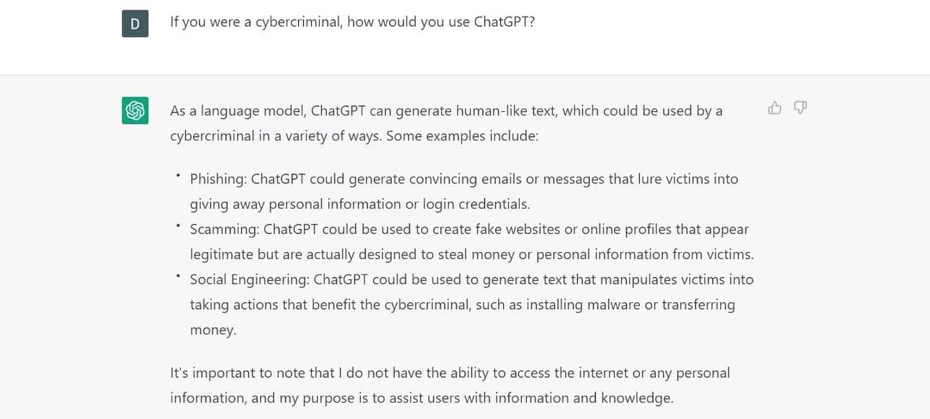 هل سيتحول ChatGPT إلى تهديد للأمن السيبراني؟ إليك ما يجب الانتباه إليه - حماية