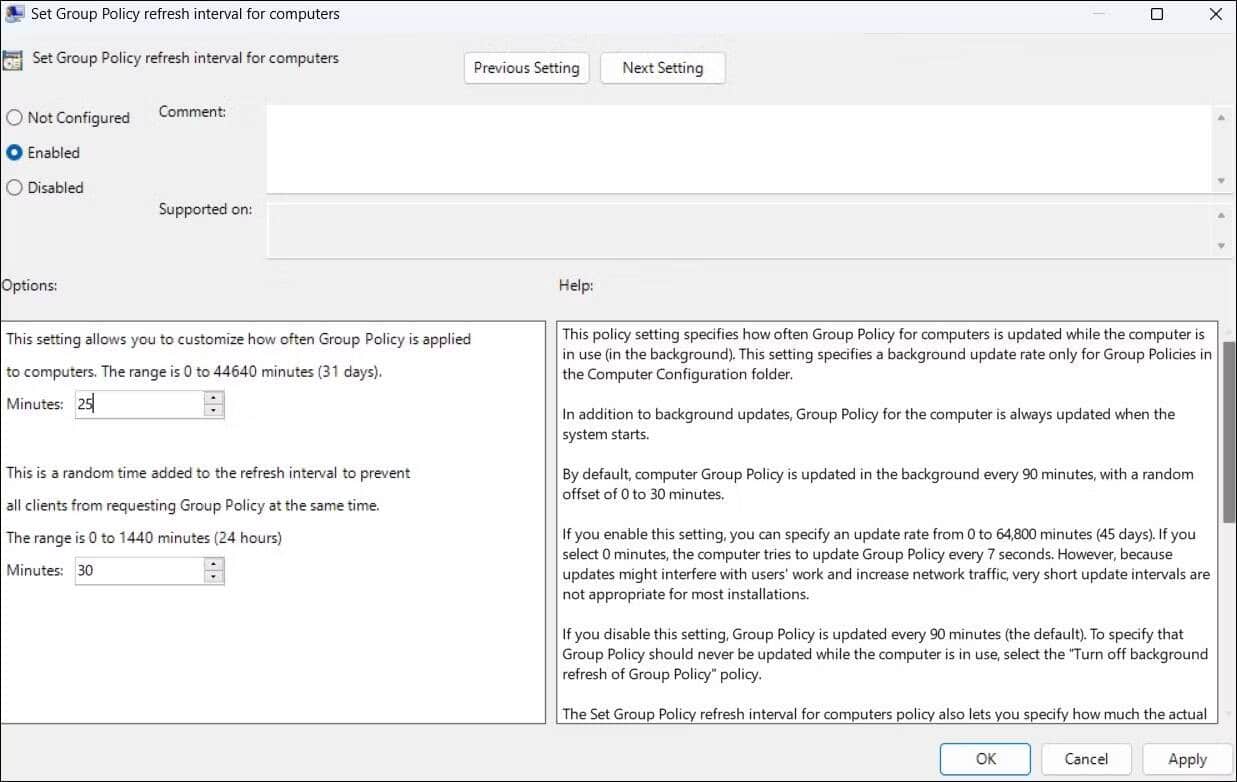 كيفية تحديث إعدادات سياسة المجموعة في Windows - الويندوز