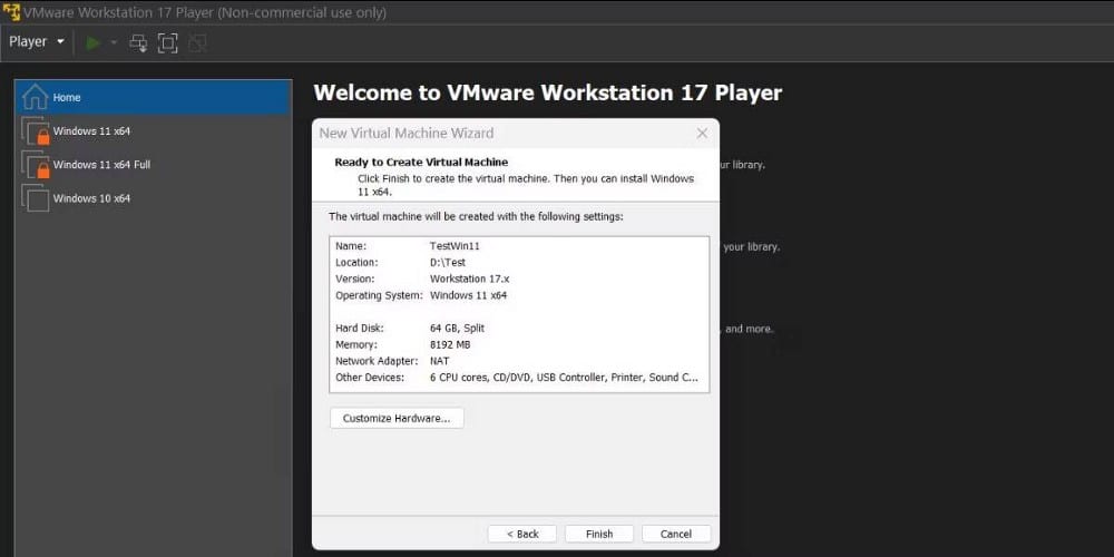 كيفية تثبيت Windows 11 في VMware Workstation 17 Player - الويندوز