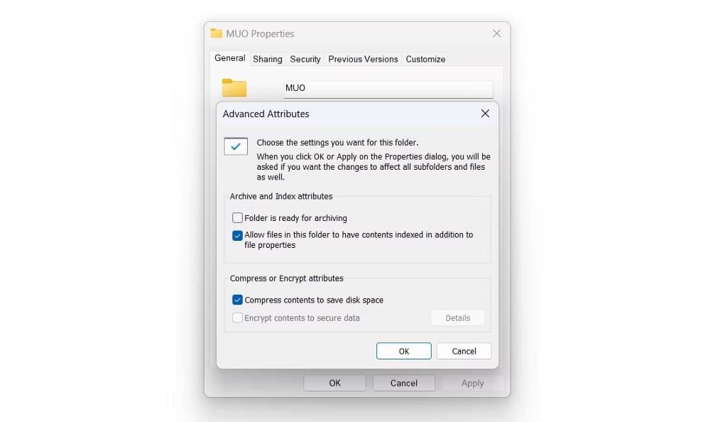 طرق تمكين أو تعطيل ضغط ملفات NTFS في Windows 11 - شروحات