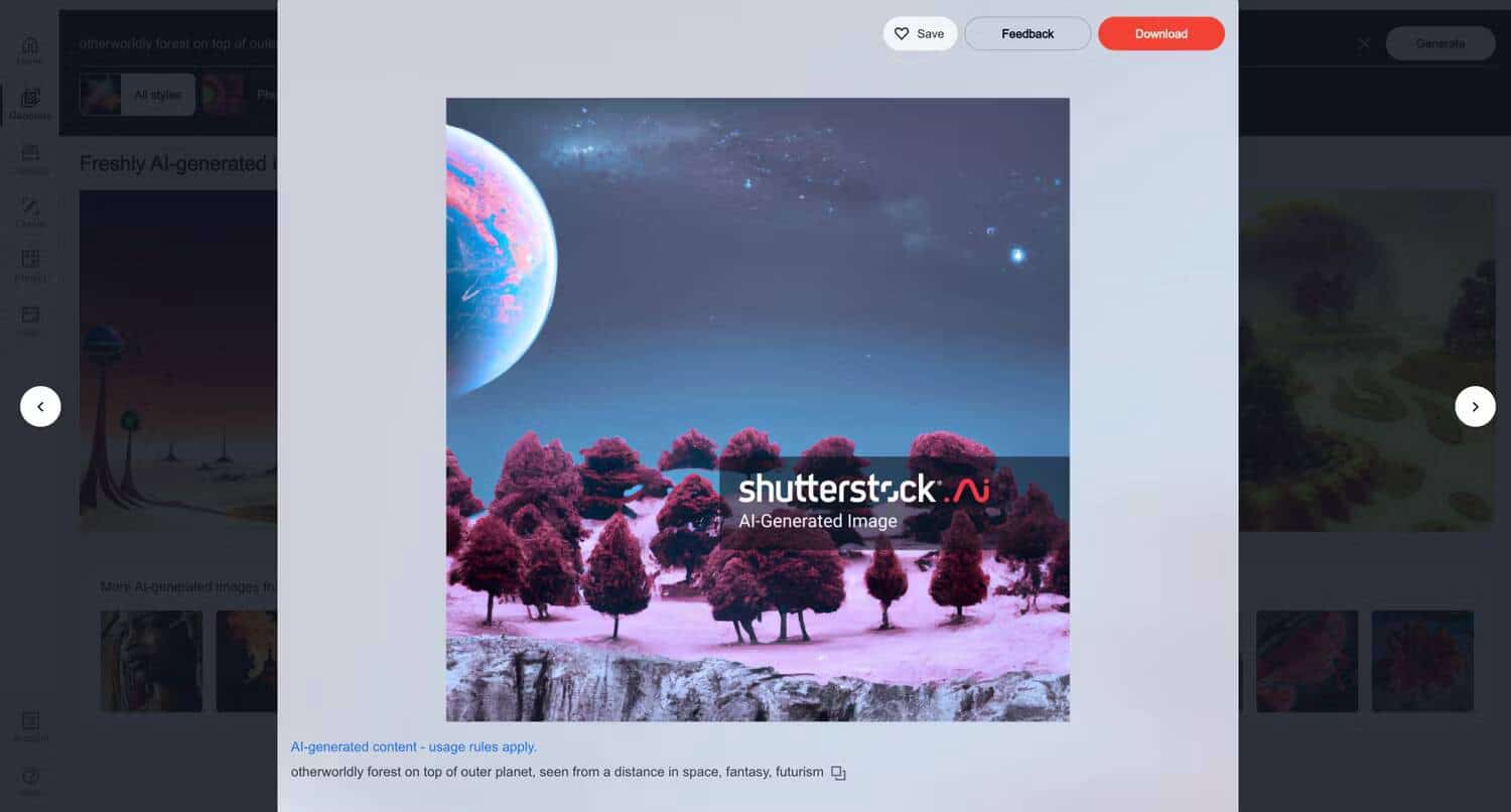 كيفية استخدام مُولد الصور بالذكاء الاصطناعي من Shutterstock لإنشاء عمل فني - الذكاء الاصطناعي شروحات