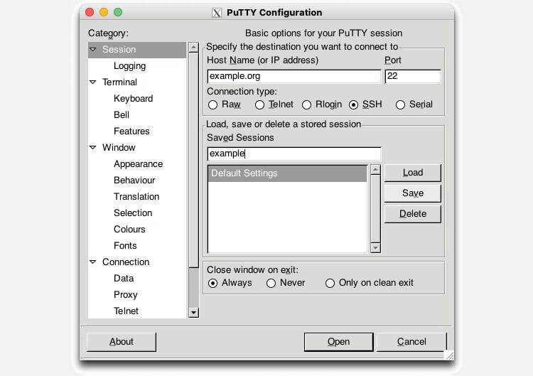 كيفية تثبيت واستخدام PuTTY على الـ Mac - Mac